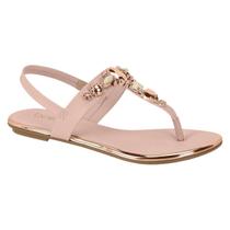 Beira Rio Sandalia Rasteira dedo Prende no Calcanhar 8367.631 strass