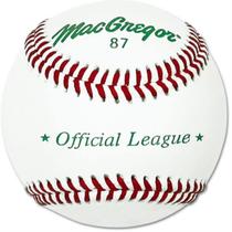 Beisebol MacGregor 87 Official Split Leather White Pearl