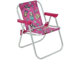 Bel fix cadeira de praia infantil alta em aluminio cor:rosa barbie Bel fix cadeira de praia infantil alta em aluminio cor:rosa barbie