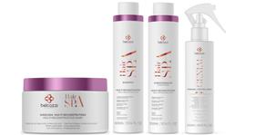 Belcazzi Hair Spa Multi Reconstrutor Shampoo e Condicionador e Máscara e Genial Spray Finalizador Belcazzi Hair Spa Multi Reconstrutor Shampoo e Condicionador e Máscara e Genial Spray Finalizador