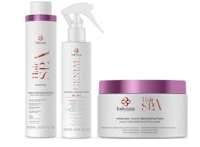 Belcazzi Hair Spa Multi Reconstrutor Shampoo e Máscara e Genial Spray Finalizador Belcazzi Hair Spa Multi Reconstrutor Shampoo e Máscara e Genial Spray Finalizador