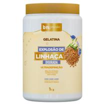 Beleza Natural Explosão de Linhaça Dourada Gelatina 1kg Beleza Natural Explosão de Linhaça Dourada Gelatina 1kg