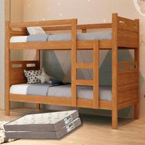 Beliche Barreto Solteiro Vira Duas Camas Robusta com Colchões D20 Premium