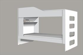 Beliche Bicama Hortênsia com Prateleira Solteiro MDF