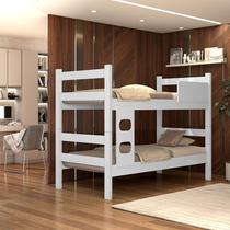 Beliche Branca Infantil Vira 2 Camas Solteiro Compacta