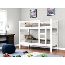 Beliche Cama Para Meninos C/2 Colchões Confortáveis Branca