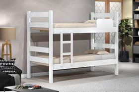 Beliche / Cama Solteiro 100% MDF Estrado em Eucalipto Reforçada com Escada Lateral Cor Branca últimas Unidades Beliche / Cama Solteiro 100% MDF Estrado em Eucalipto Reforçada com Escada Lateral Cor Branca últimas Unidades