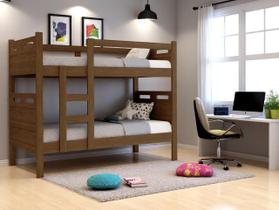 Beliche Cama Solteiro para Meninos confortável Cor:Legno