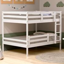 Beliche Casal Slim Grade Proteção Madeira Branco