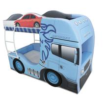Beliche Cegonha Infantil estofada com rodas embutidas - Azul