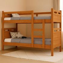 Beliche Com Escada e Protetor Lateral Solteiro Compacta Vira Duas Camas Design Moderno Beliche Com Escada e Protetor Lateral Solteiro Compacta Vira Duas Camas Design Moderno