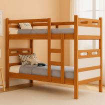 Beliche Com Escada e Protetor Lateral Solteiro Compacta Vira Duas Camas Design Moderno