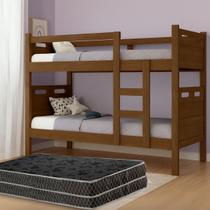 Beliche Compacta Premium MDF Super Resistente Vira 2 Camas Com Colchões Inclusos