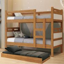 Beliche Confortável Compacta MDF Reforçada Com Cama Auxiliar Prática