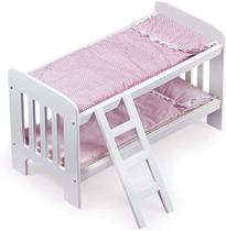 Beliche de Boneca Toy Doll Bed Badger Basket com Roupa de Cama de Guingão - 20 Polegadas Beliche de Boneca Toy Doll Bed Badger Basket com Roupa de Cama de Guingão - 20 Polegadas