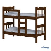 Beliche De Madeira Solteiro Pérola Castanho