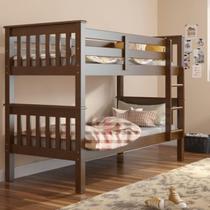 Beliche de Solteiro Madeira Maciça para Colchão 88 x 188 cm Multimóveis CR35207