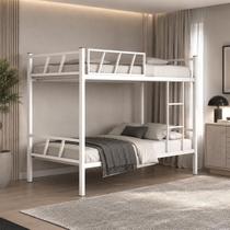 Beliche Duarte 100% Ferro Solteiro, Reforçado Estilo Industrial C/ 1 Grade - Branco Beliche Duarte 100% Ferro Solteiro, Reforçado Estilo Industrial C/ 1 Grade - Branco