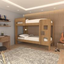 Beliche Escadinha 1 Prateleira 100% Mdf Grade de Proteção Ypê - Panorama Móveis