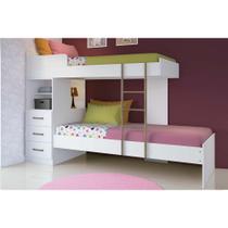 Beliche Havana Plus 3 gavetas Branco - Santos Andirá