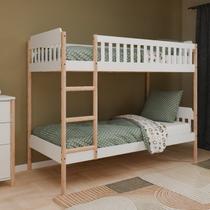 Beliche Infantil Arredus em Madeira Maciça e MDF Branco Beliche Infantil Arredus em Madeira Maciça e MDF Branco