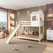 Beliche Infantil Casinha com Escorregador Madeira e Mdf - Casatema MadeiraOriginals