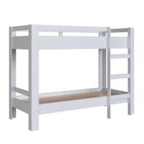 Beliche Infantil com Grade de Proteção e Escada Slim Branco Beliche Infantil com Grade de Proteção e Escada Slim Branco