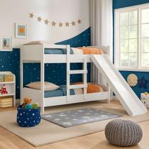 Beliche Infantil Com Grandes Escadas e Escorregador Segura