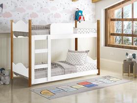 Beliche Infantil Encanto Branco Grenat - Gabrielli Móveis Beliche Infantil Encanto Branco Grenat - Gabrielli Móveis