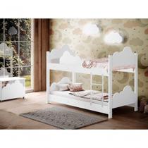 Beliche Infantil Marina Branco Com Colchão - Divaloto Beliche Infantil Marina Branco Com Colchão - Divaloto