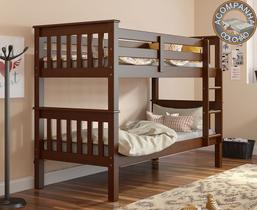 Beliche Madeira 730EA Castanho Acetinado Piratini com Colchão Gazin