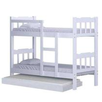 Beliche Madeira Maciça Com Auxiliar Perola Branco Super Reforçado