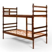 Beliche Madeira Maciça Milão Torneado para Colchão 188x78cm Imbuia Disamóveis Beliche Madeira Maciça Milão Torneado para Colchão 188x78cm Imbuia Disamóveis