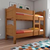 Beliche Madrid Grades de Proteção e Cama Removível - Amêndoa Beliche Madrid Grades de Proteção e Cama Removível - Amêndoa