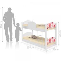 Beliche Mini Cama Rosas com 2 Colchões