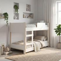 Beliche Mini com Escada Branco - Movelbras Beliche Mini com Escada Branco - Movelbras