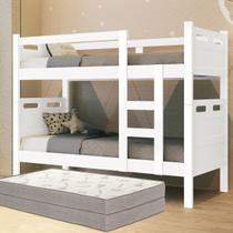 Beliche Moderna Vira duas Camas + 2 Colchões D33 Premium - Branco