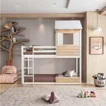 Beliche Montessoriano Club House Wood Branco/Natural - Casatema