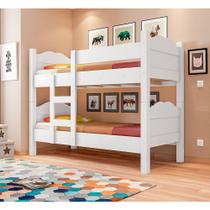 Beliche Multifuncional Que Vira 2 Camas Madrid Com Grades De Proteção - Branco