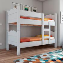 Beliche Multifuncional Que Vira 2 Camas Madrid Com Grades De Proteção Branco Beliche Multifuncional Que Vira 2 Camas Madrid Com Grades De Proteção Branco