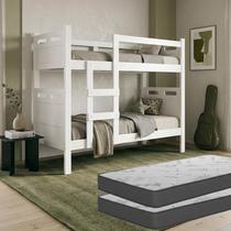 Beliche ou 2 Camas Solteiro com 02 Colchões Firmes Estrutura Reforçada Proteção com Segurança Total Beliche ou 2 Camas Solteiro com 02 Colchões Firmes Estrutura Reforçada Proteção com Segurança Total