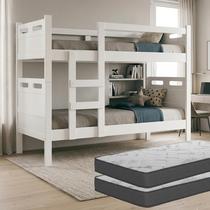 Beliche ou 2 Camas Solteiro com 02 Colchões Macios Grade Superior Robusta Proteção Completa