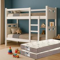 Beliche ou 2 Camas Solteiro com 02 Colchões Macios Grade Superior Robusta Proteção Completa