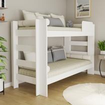 Beliche Solteiro 100% MDF 95cm x 211cm Flórida Branco Beliche Solteiro 100% MDF 95cm x 211cm Flórida Branco
