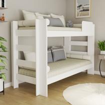 Beliche Solteiro 100% MDF 95cm x 211cm Flórida Branco Beliche Solteiro 100% MDF 95cm x 211cm Flórida Branco