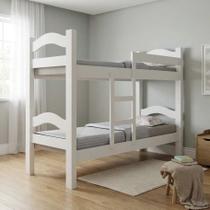 Beliche Solteiro 100% MDF com Grade de Segurança Absolut Branco
