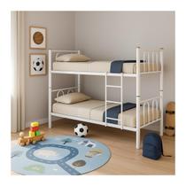 Beliche Solteiro Branca de Ferro Tubular Com Escada Marcheli Beliche Solteiro Branca de Ferro Tubular Com Escada Marcheli