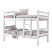 Beliche Solteiro Cami Escada Reversível MDF Branco J&A Móveis Beliche Solteiro Cami Escada Reversível MDF Branco J&A Móveis