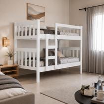 Beliche Solteiro Capri Com 2 Colchão 188x88cm D20 Top de Linha Para Quarto Vira duas Cama Beliche Solteiro Capri Com 2 Colchão 188x88cm D20 Top de Linha Para Quarto Vira duas Cama