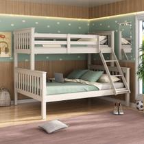 Beliche Solteiro / Casal em Madeira Maciça Moderno Off White Beliche Solteiro / Casal em Madeira Maciça Moderno Off White